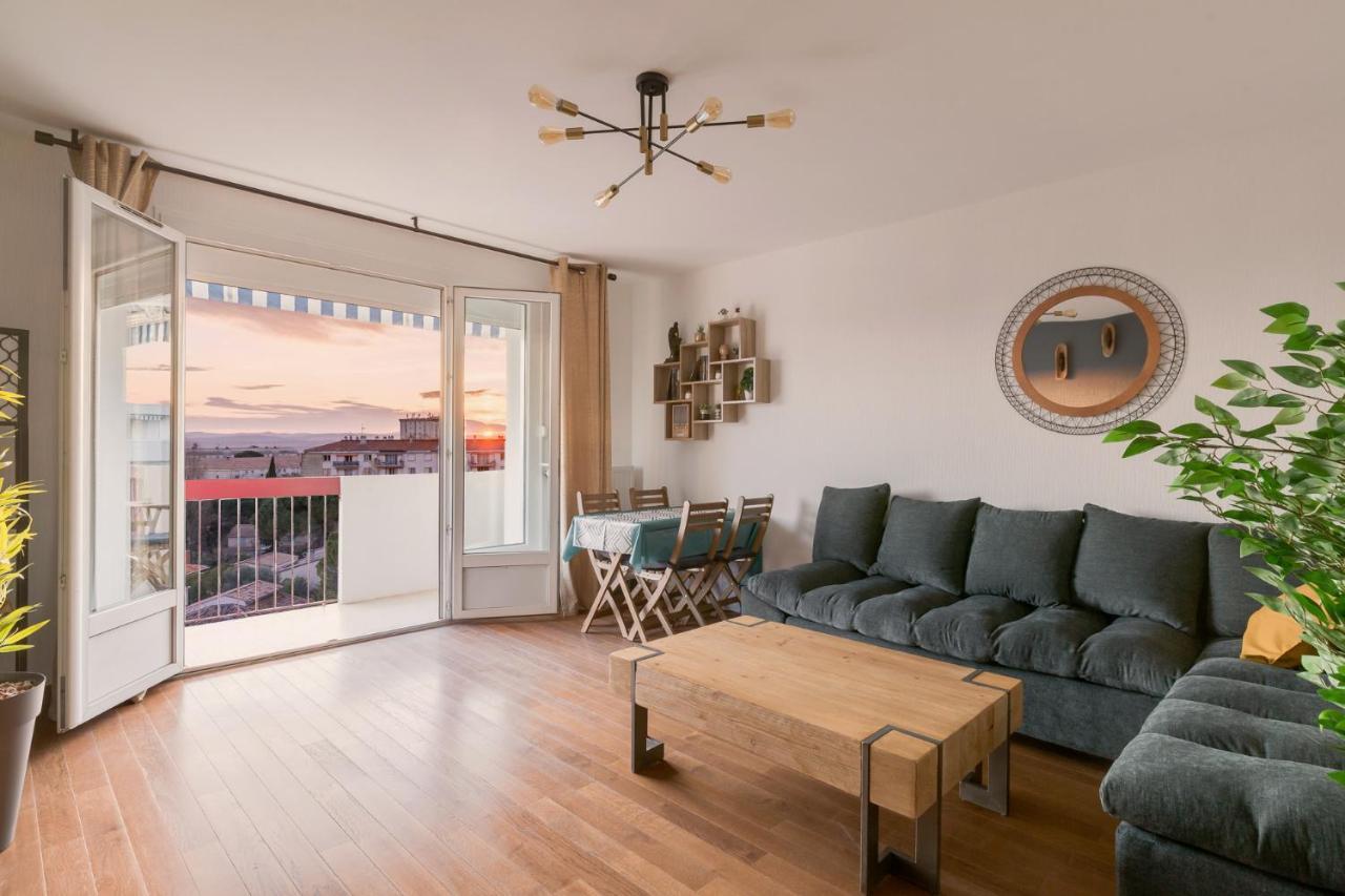 T4 82M2 - Ideal Location Moyenne Duree, 3 Chambres, Parking, Coucher De Soleil 몽펠리에 외부 사진